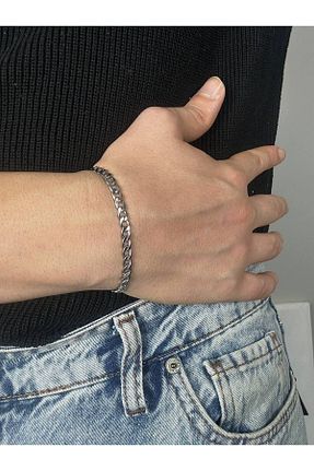دستبند استیل (فولاد) متالیک مردانه استیل ضد زنگ Arvens - کد 876705976