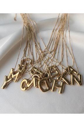گردنبند استیل ( فولاد ) زرد زنانه استیل (فولاد) Mays Accessory - کد 876713550