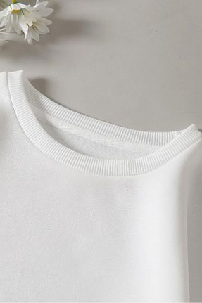 سوئیشرت سفید زنانه چاپی MeryCo Studio - کد 876747694