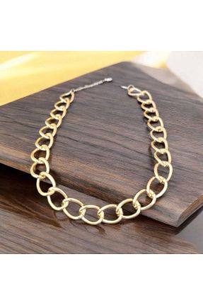 گردنبند جواهر زرد زنانه برنجی NAS fashion - کد 876717228