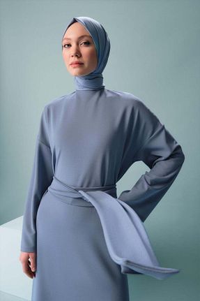 لباس حجاب سرمه ای زنانه Relaxed Armine - کد 808143846