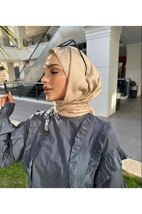 روسری طلائی پنبه ای MODA - کد 876751622