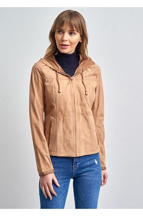 کاپشن بژ زنانه رگولار Pierre Cardin - کد 132629578