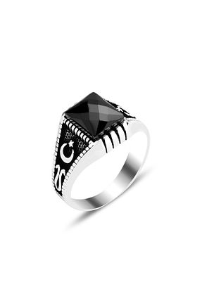 انگشتر نقره مردانه زیرکن Metay Silver - کد 876760944