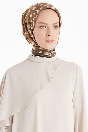 روسری قهوه ای İpek Tivil Tuğba - کد 876812778