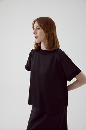 بلوز مشکی زنانه ساده Exquise - کد 854112909