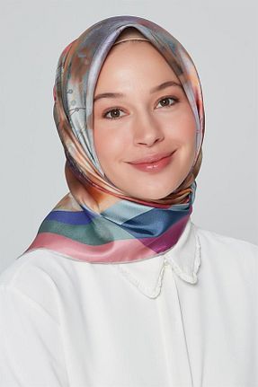 روسری نارنجی İpek Tivil Armine - کد 840102344
