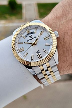 ساعت مچی طلائی مردانه 42 میلی متر Daniel Klein - کد 874947742