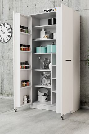 کابینت چند منظوره سفید Suntalam Evdemo - کد 876839551