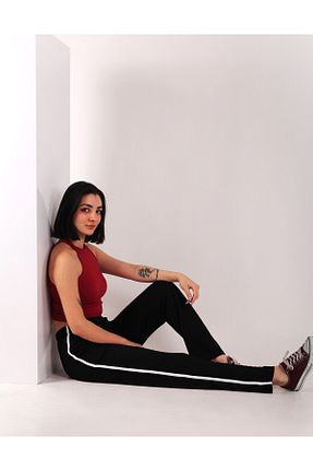 شلوار کرمگن مشکی زنانه سایز بزرگ ASN concept - کد 375787678