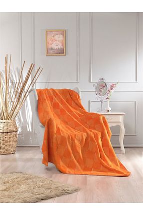 پتو تکنفره نارنجی پنبه ای Vicuna Home - کد 838435254