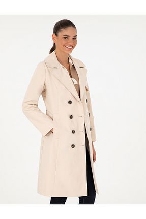 ترنچکت طوسی زنانه پلی استر Pierre Cardin - کد 876861958
