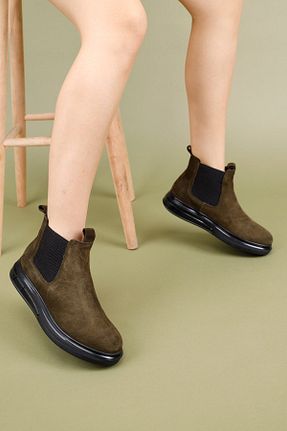 بوت / نیم بوت خاکی زنانه جیر Getcho - کد 876869162