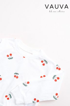 ست لباس راحتی سفید بچه گانه طرح دار Vauva - کد 876881870