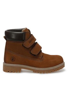 بوت / نیم بوت قهوه ای بچه گانه چرم خالص Lumberjack - کد 356505943