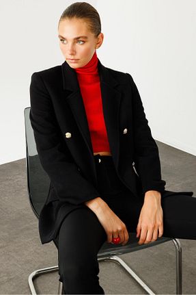 کت مشکی زنانه رگولار Moda İlgi - کد 876878163