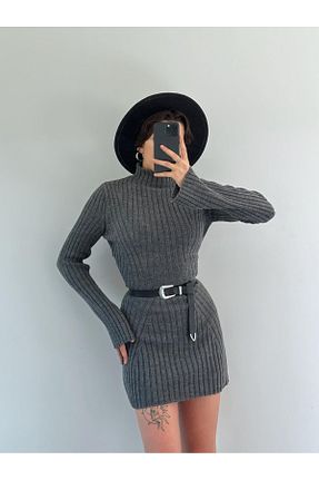 لباس طوسی زنانه تریکو Bak