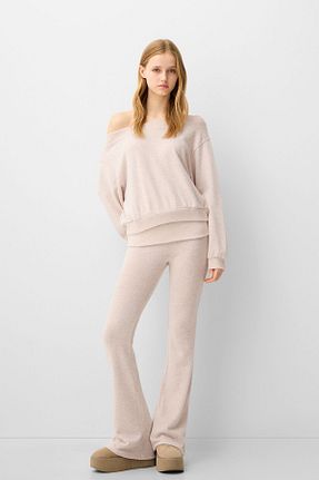 شلوار صورتی زنانه پنبه ای Bershka - کد 878120224