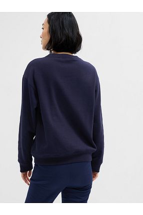 سوئیشرت سرمه ای زنانه چاپی GAP - کد 705327810