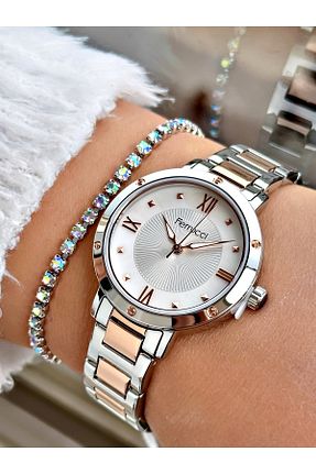 ساعت مچی سفید زنانه 31-35 میلی متر Ferrucci - کد 876900406