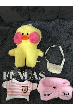 اسباب بازی مخملی زرد بچه گانه 30 cm Funlas - کد 828788686