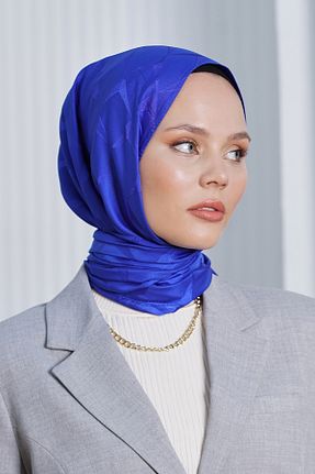 شال سرمه ای زنانه پنبه ای Loryan - کد 876927649