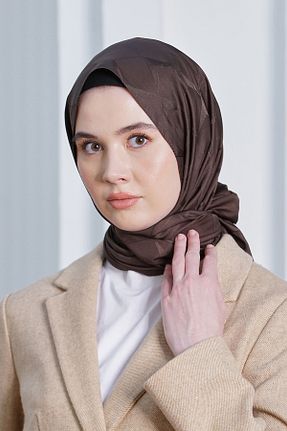 روسری قهوه ای پنبه ای Loryan - کد 876928875