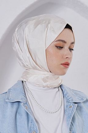 شال بژ زنانه پنبه ای Loryan - کد 876928604
