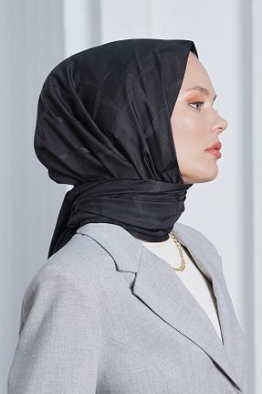 شال مشکی زنانه پنبه ای Loryan - کد 876927756