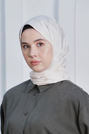 شال بژ زنانه پنبه ای Loryan - کد 876927587