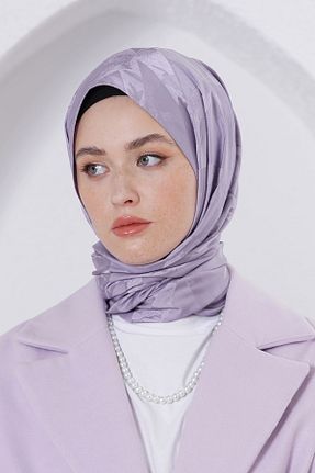 شال بنفش زنانه پنبه ای Loryan - کد 876927976