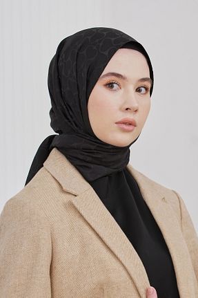 روسری مشکی پنبه ای Loryan - کد 876928014