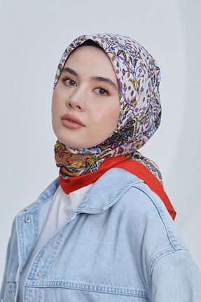 روسری قرمز پنبه ای Loryan - کد 876928041