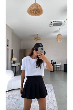 دامن مشکی زنانه بافتنی Butik - کد 876754867