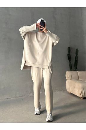 ست بالاتنه و پائین تنه نباتی زنانه بافتنی Ketche - کد 876958721