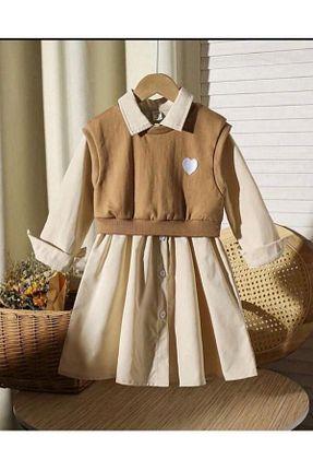 لباس بژ بچه گانه بافتنی Yavrumsa - کد 877042963