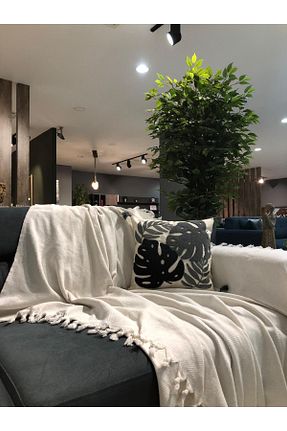 کاور مبل سفید پنبه LUWİNO HOME - کد 876879035