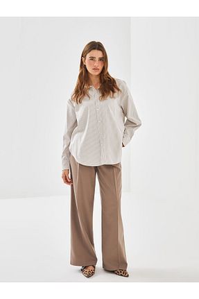 شلوار قهوه ای زنانه پارچه LC Waikiki - کد 876993443