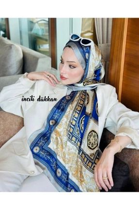شال سرمه ای زنانه ویسکون Organic Scarfs - کد 870697153