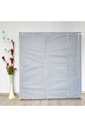 کمد لباسی پارچه ای طوسی 150 cm Prado - کد 35820544