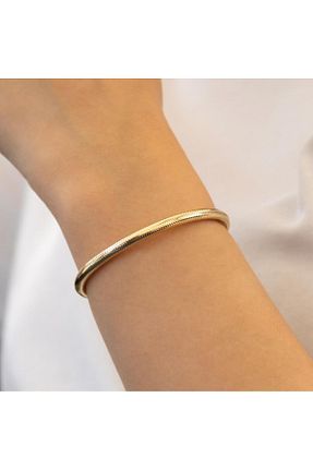 دستبند طلا طلائی زنانه 14 عیار Altınköşe - کد 840088398