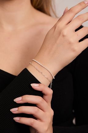 دستبند نقره زنانه 925 عیار Elika Silver - کد 869472192