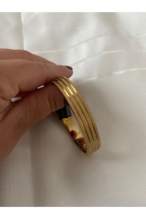 دستبند استیل (فولاد) طلائی زنانه استیل (فولاد) lumi concept - کد 877073883