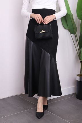 دامن حجاب مشکی زنانه رگولار İmajButik - کد 865507308