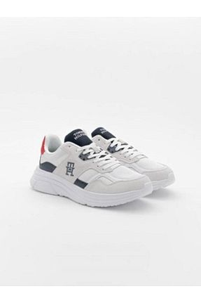 کفش بیرون سفید مردانه چرم اصل Tommy Hilfiger - کد 877087915