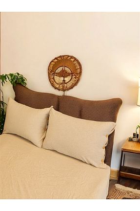 ست ملحفه سایز بزرگ بژ کتان CollessiaHome - کد 877087373