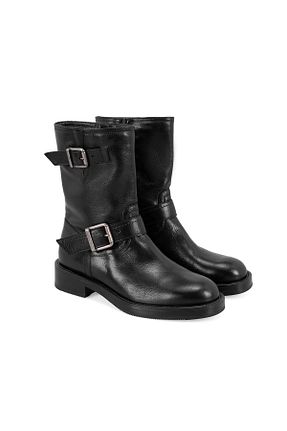 بوت / نیم بوت مشکی زنانه چرم خالص Desa - کد 878556463