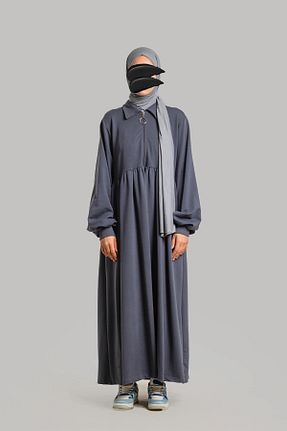 لباس حجاب آبی زنانه اورسایز Emare - کد 877125775