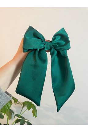 گیره سر سبز زنانه ساتن Selen Aksesuar - کد 877119581