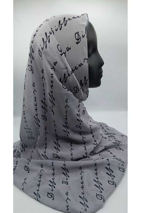 شال طوسی زنانه شیفون Differenza - کد 877105187